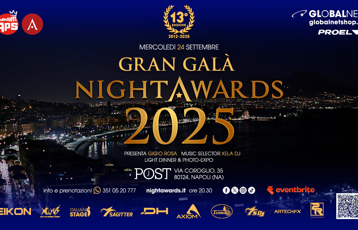 Tornano i “Night Awards 2025”