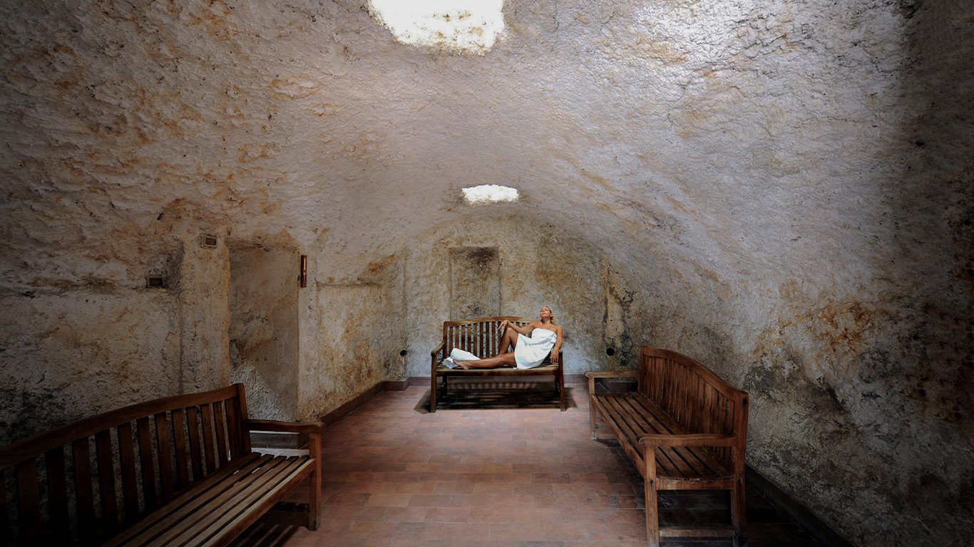 TERME DI AGNANO:AL VIA LE STUFE DI SAN GERMANO,NUOVA STRUTTURA DI SALUTE E BENESSEREUNICO ESEMPIO AL MONDODI SAUNE A CALORE SECCO NATURALE