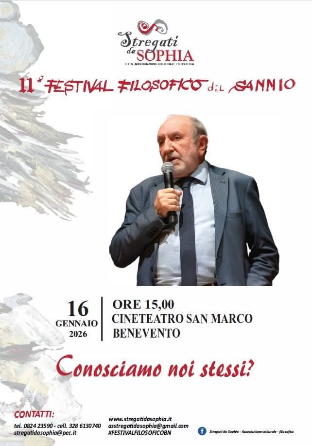 Associazione culturale “Stregati da Sophia”: il 16 gennaio al S.Marco lectio magistralis del prof. Galimberti