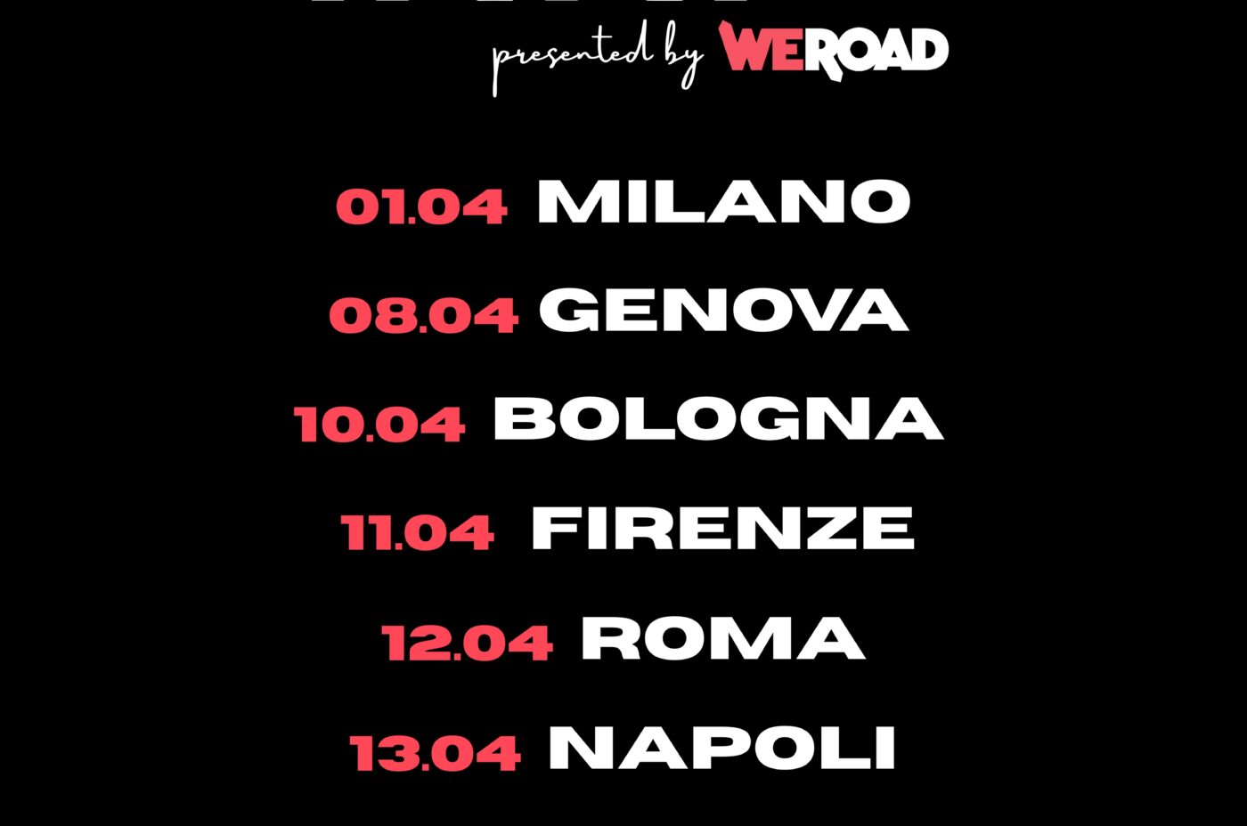 INRI RECORD SPORTERÀ IL SUO RUMORE  IN TUTTA ITALIA CON INRI TOUR