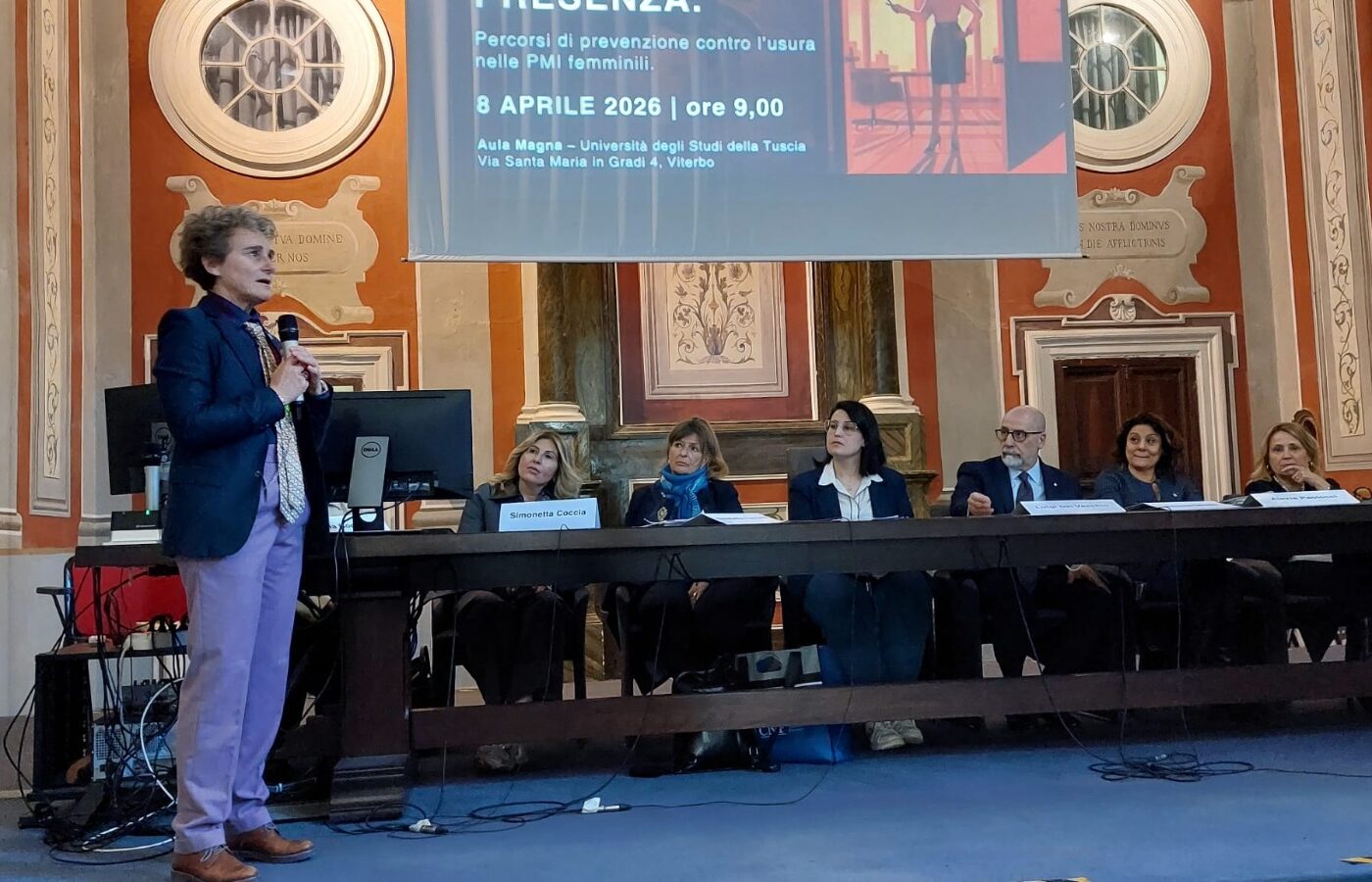 Il Generale Luigi Del Vecchio a Viterbo con una Lectio Magistralis sul tema dell’usura nelle PMI femminili