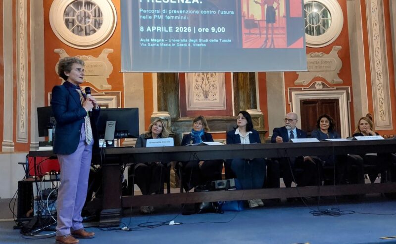 Il Generale Luigi Del Vecchio a Viterbo con una Lectio Magistralis sul tema dell’usura nelle PMI femminili