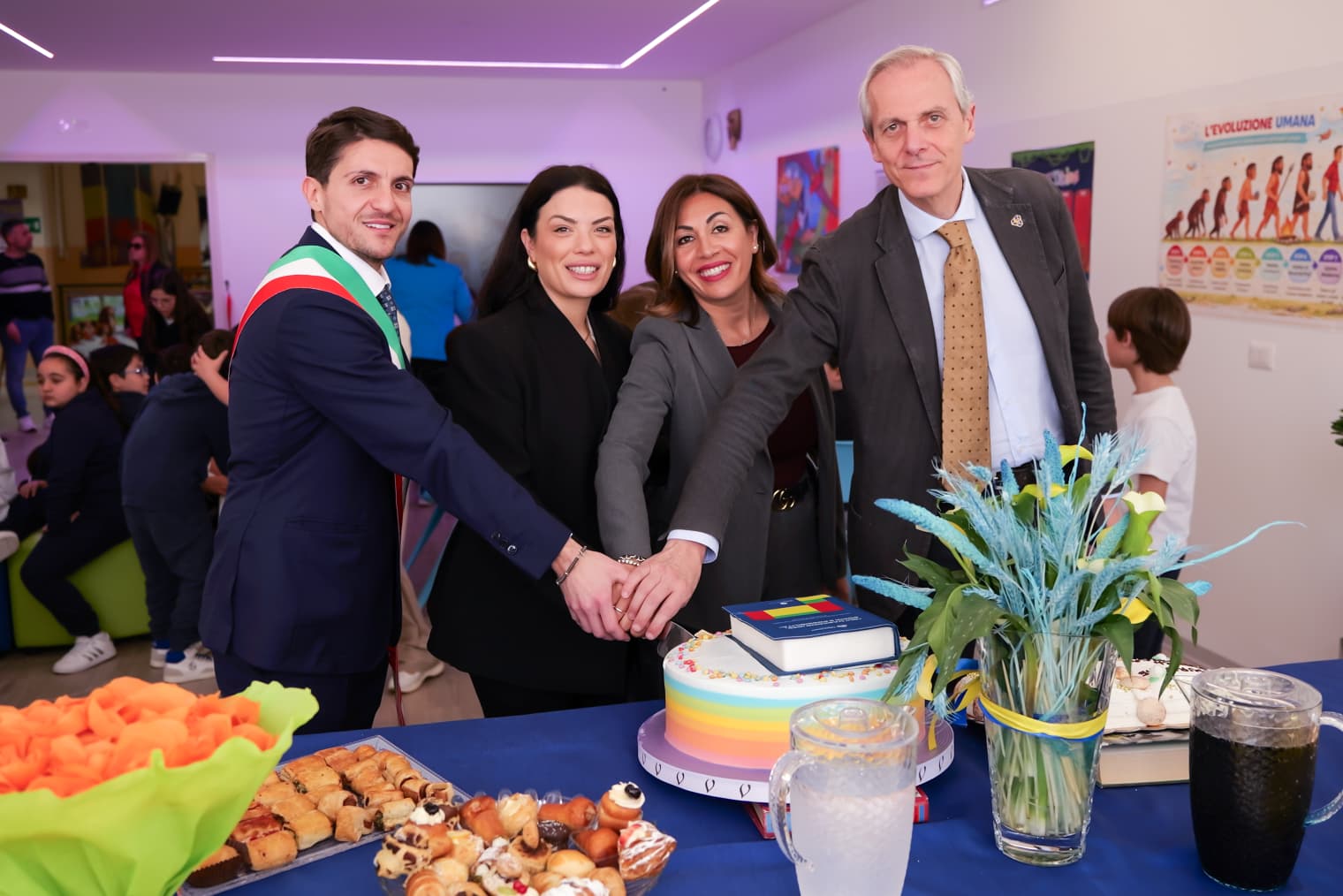A Gricignano di Aversa, inaugurate presso l’I.C. “Filippo Santagata” la nuova biblioteca scolastica e la sala inclusiva sensoriale