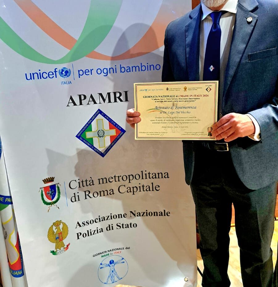 Luigi Del Vecchio riceve il Premio Nazionale “Eccellenze Made in Italy”