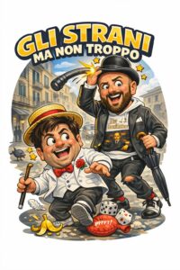 Sketch divertenti del suo dinamico “Gli strani ma non troppo”