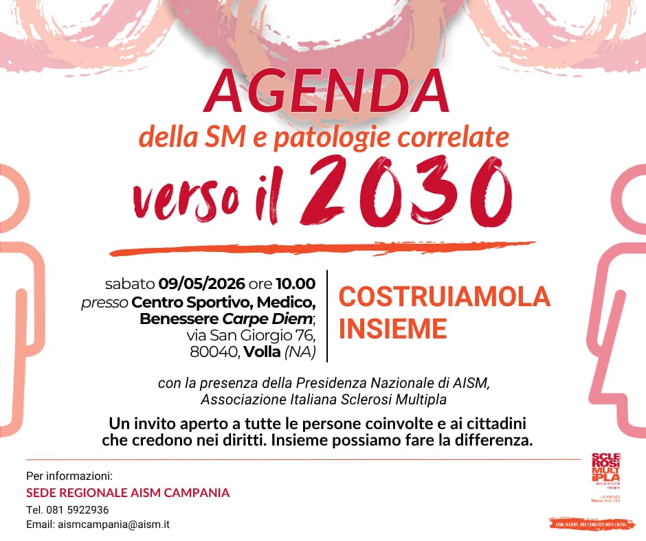 Sclerosi Multipla: AISM fa tappa a Volla per l’Agenda 2030
