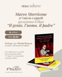 Presentazione del libro di Marco Morricone: “Ennio Morricone, il genio, l’uomo, il padre”