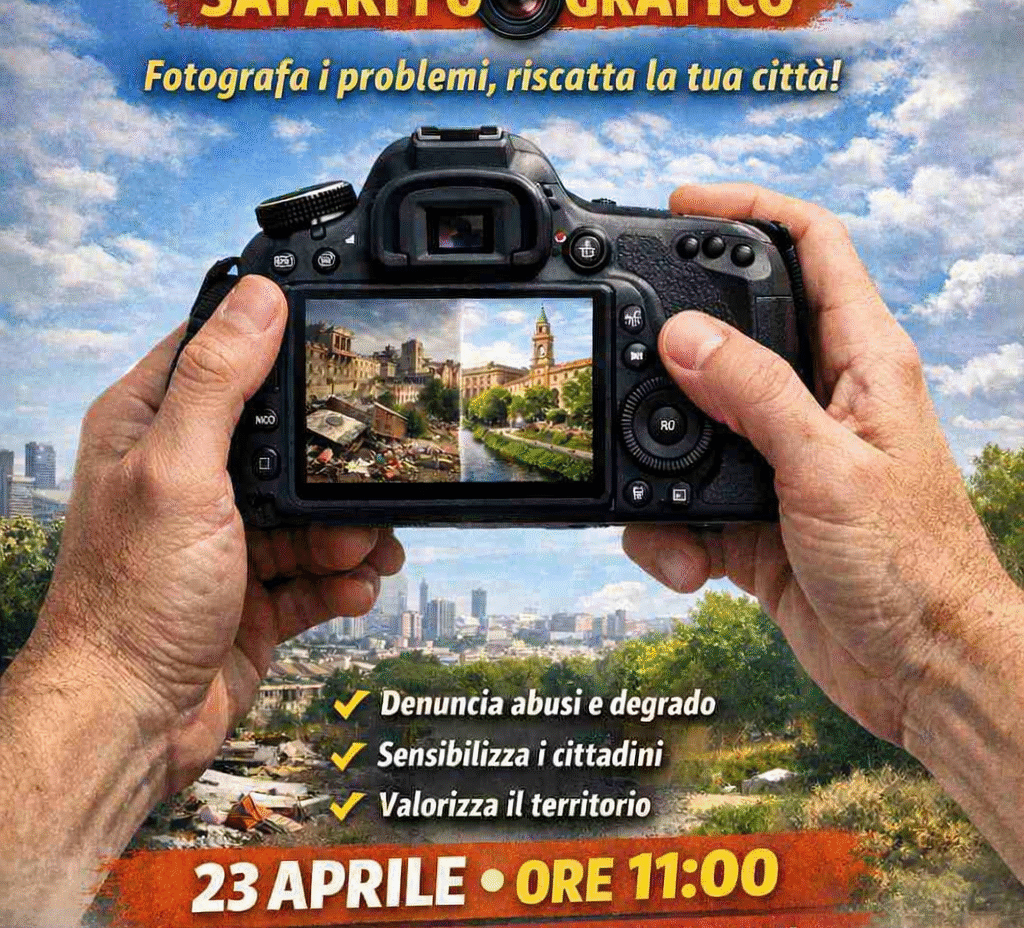 Al via “Scatta e Riscatta – Safari Fotografico”. Appello agli organi di informazione per un racconto civile della città