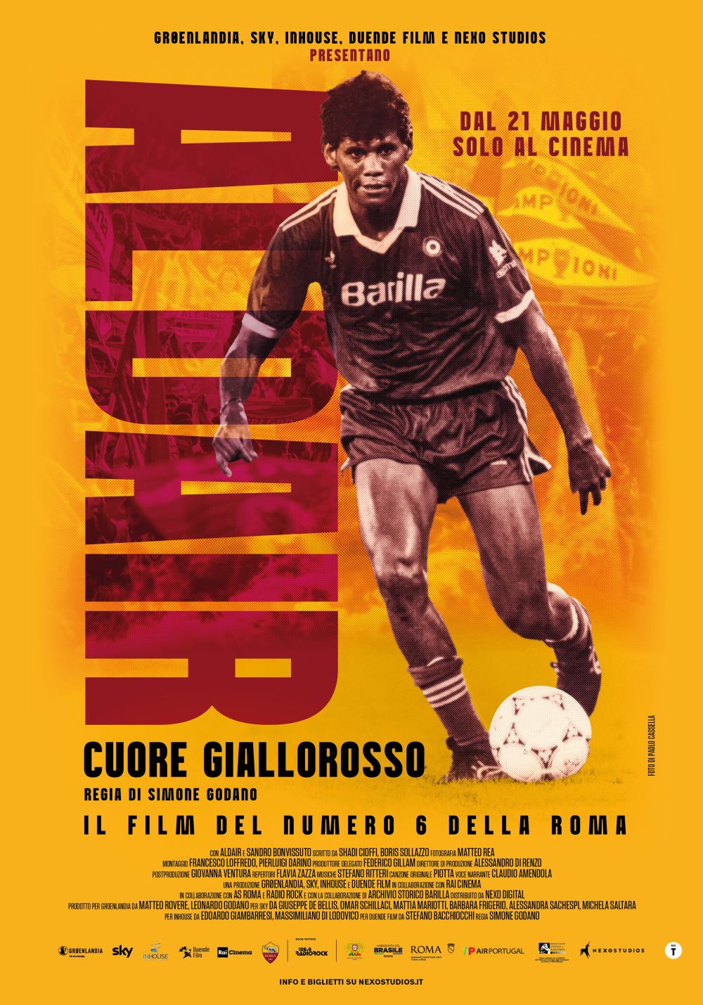 DA DOMANI AL CINEMA “ALDAIR. CUORE GIALLOROSSO”