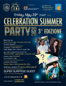 Ritorna  “Celebration Summer Party” alla terza edizione