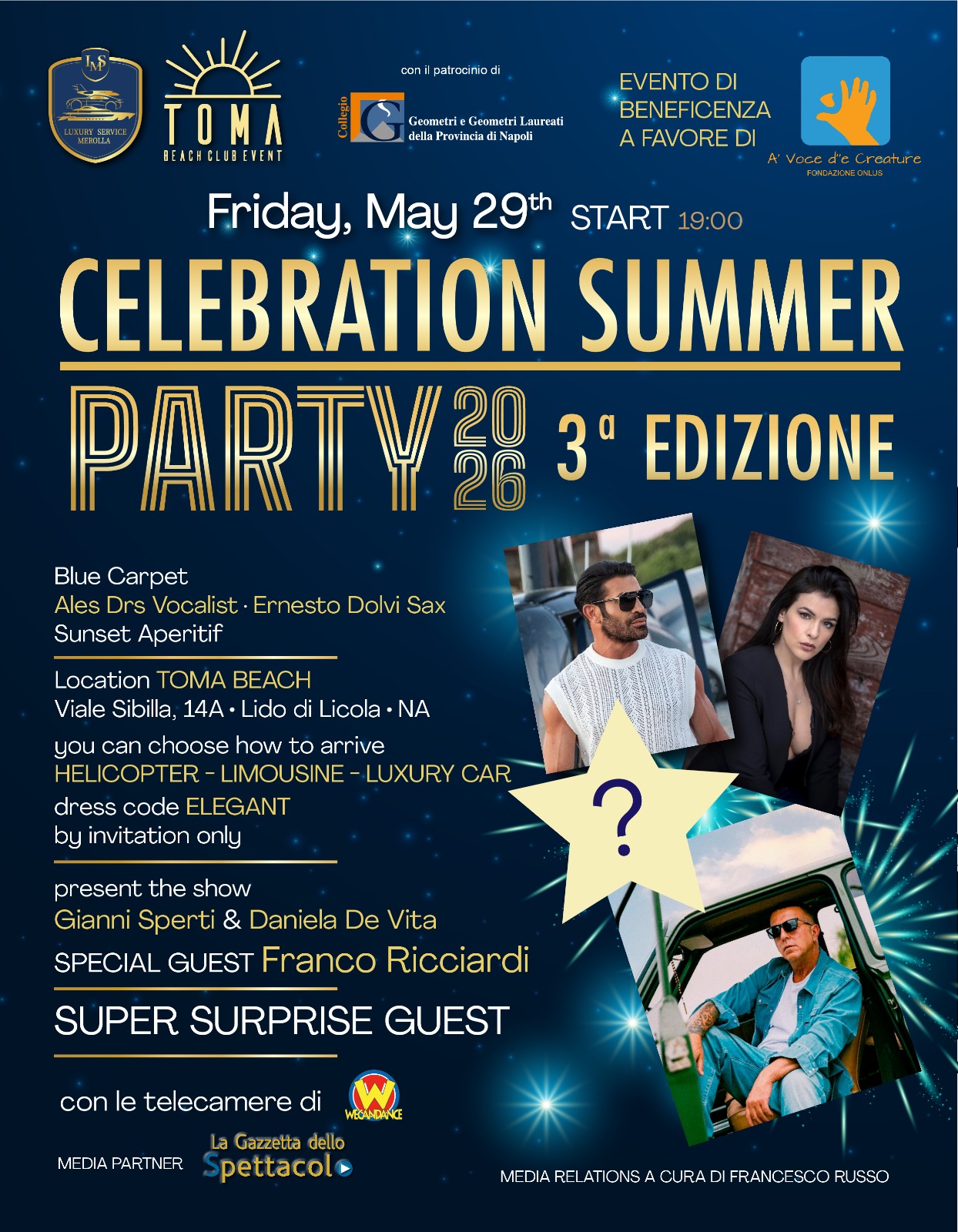 Ritorna  “Celebration Summer Party” alla terza edizione