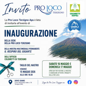 Coldiretti Terzigno si tinge di cultura: la nuova sede apre con la mostra sul Vesuvio “Il Respiro del Gigante”