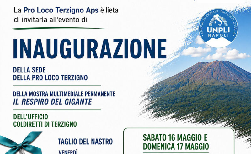 Coldiretti Terzigno si tinge di cultura: la nuova sede apre con la mostra sul Vesuvio “Il Respiro del Gigante”