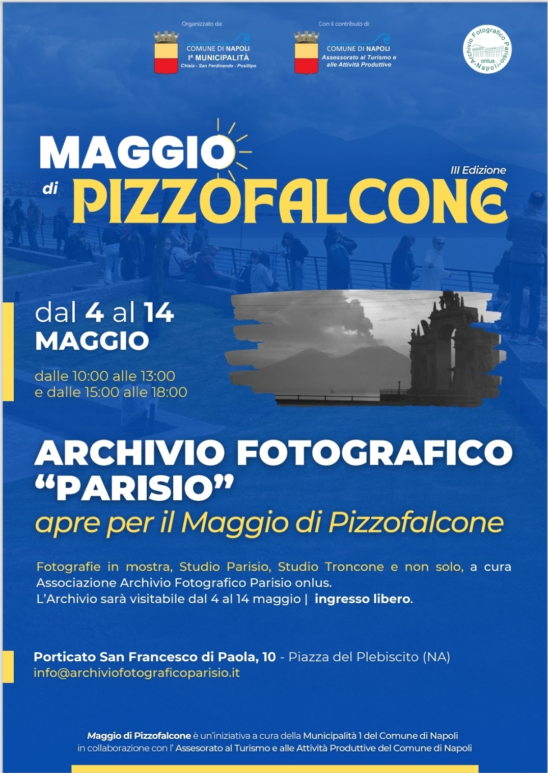 Domani al via la terza edizione de “Il Maggio di Pizzofalcone”