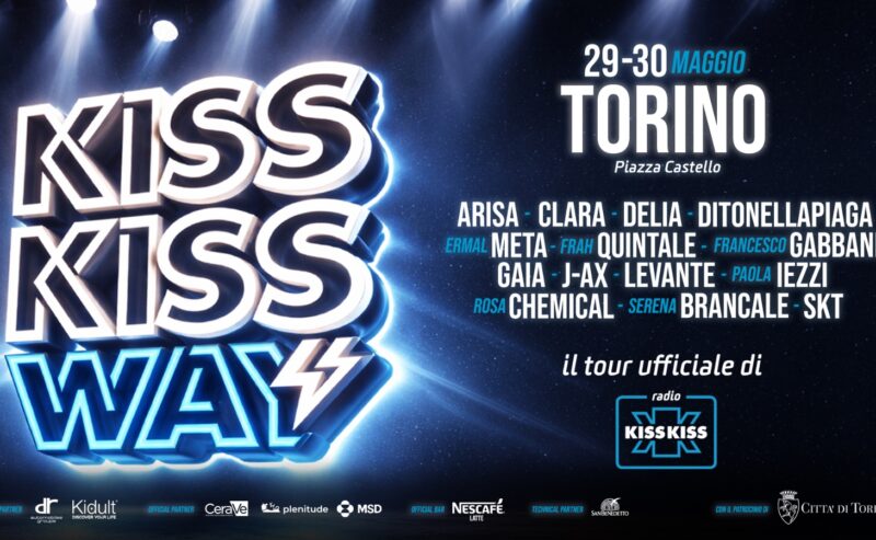 Torino inaugura l’estate live di Radio Kiss Kiss