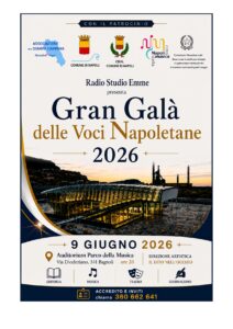 Gran Galà delle Voci Napoletane 2026: l’evento promosso da Radio Studio Emme all’Auditorium Parco della Musica