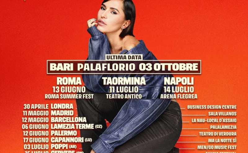 SERENA BRANCALE: torna sui palchi d’Italia e d’Europa con il “SACRO TOUR”, al via il 30 aprile da Londra e che si concluderà il 3 ottobre al Palaflorio della sua Bari.