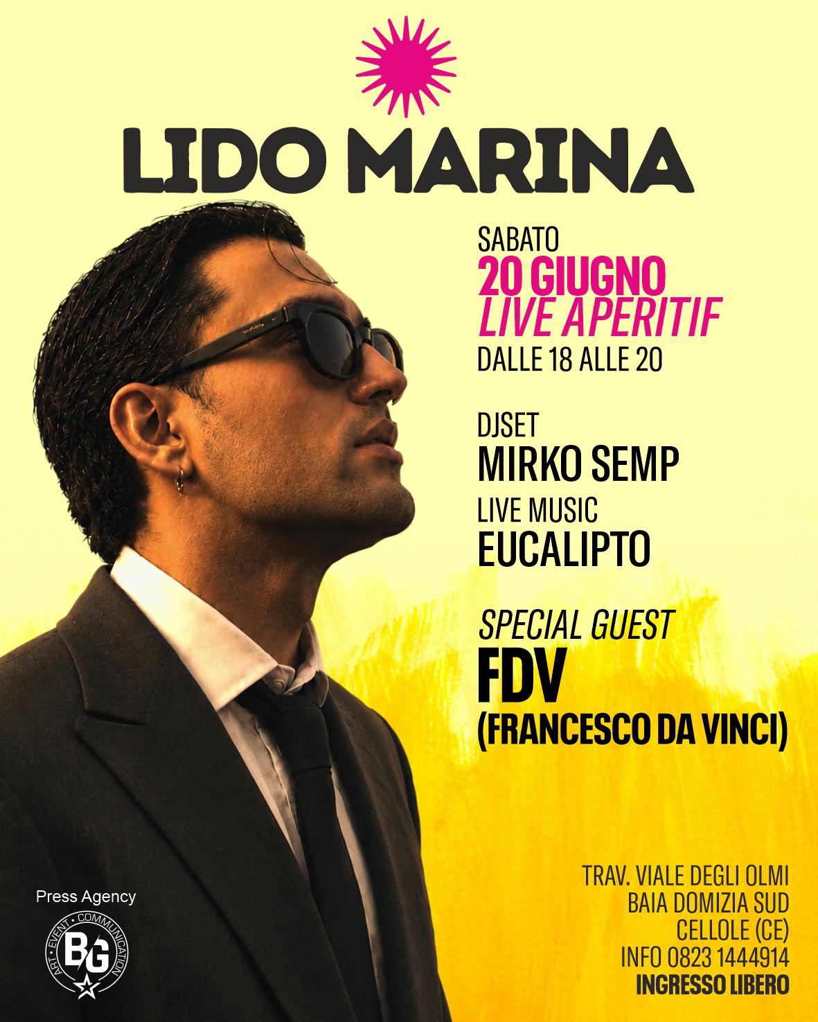 Live di Francesco Da Vinci al Lido Marina