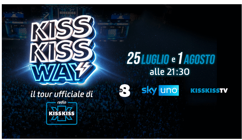 Dopo il successo delle quattro tappe live Kiss Kiss Way 2026 in TV