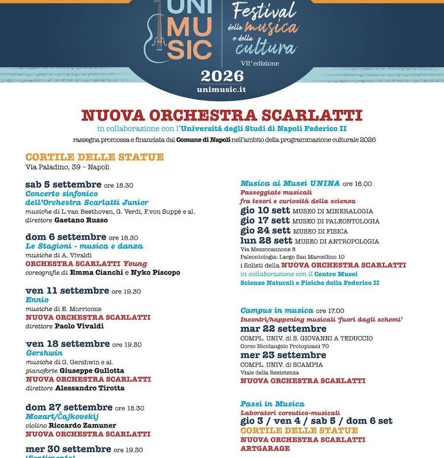 Al via la VII edizione di Unimusic 2026