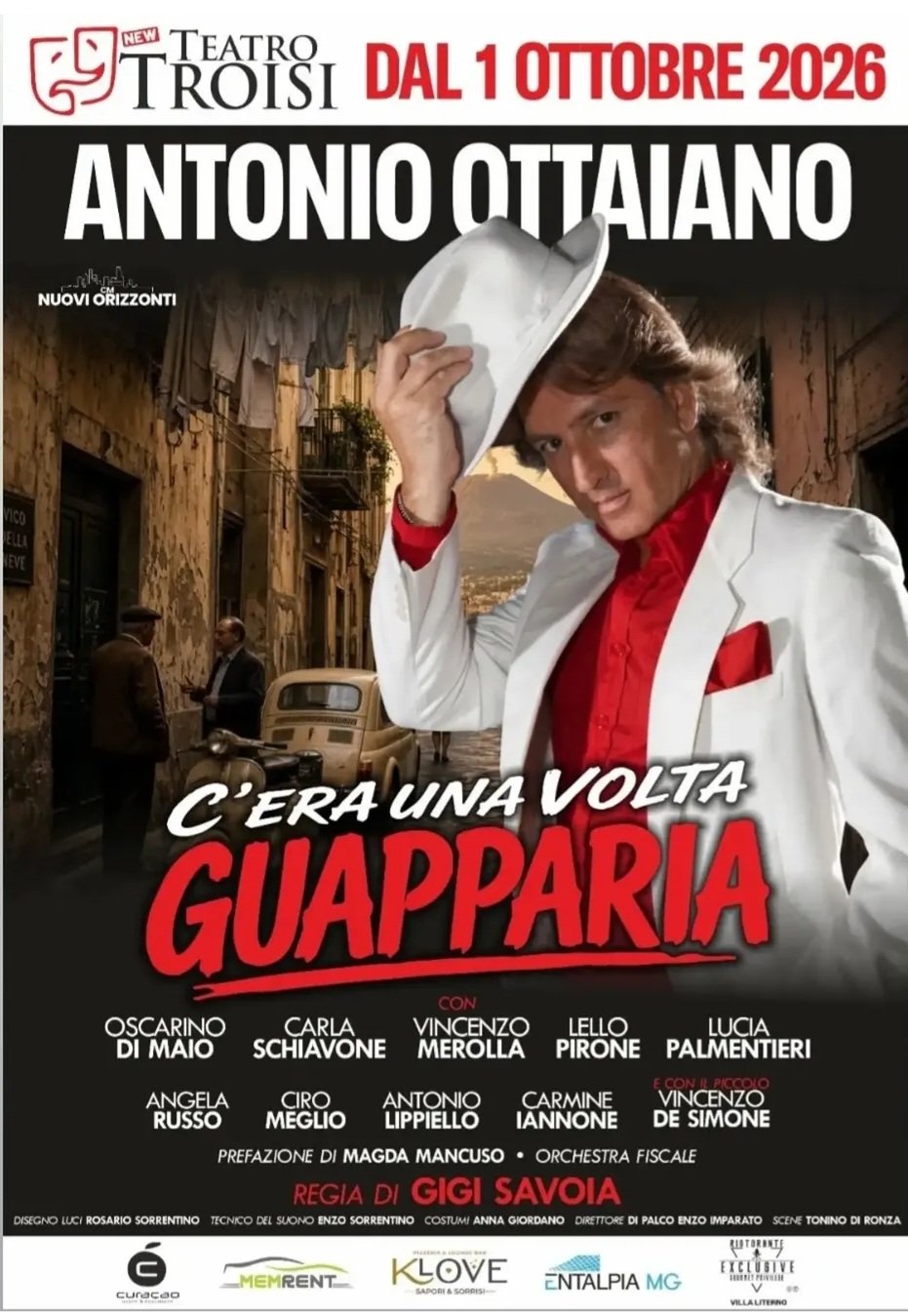 “C’ERA UNA VOLTA…. GUAPPARIA” AL TEATRO TROISI CON ANTONIO OTTAIANO