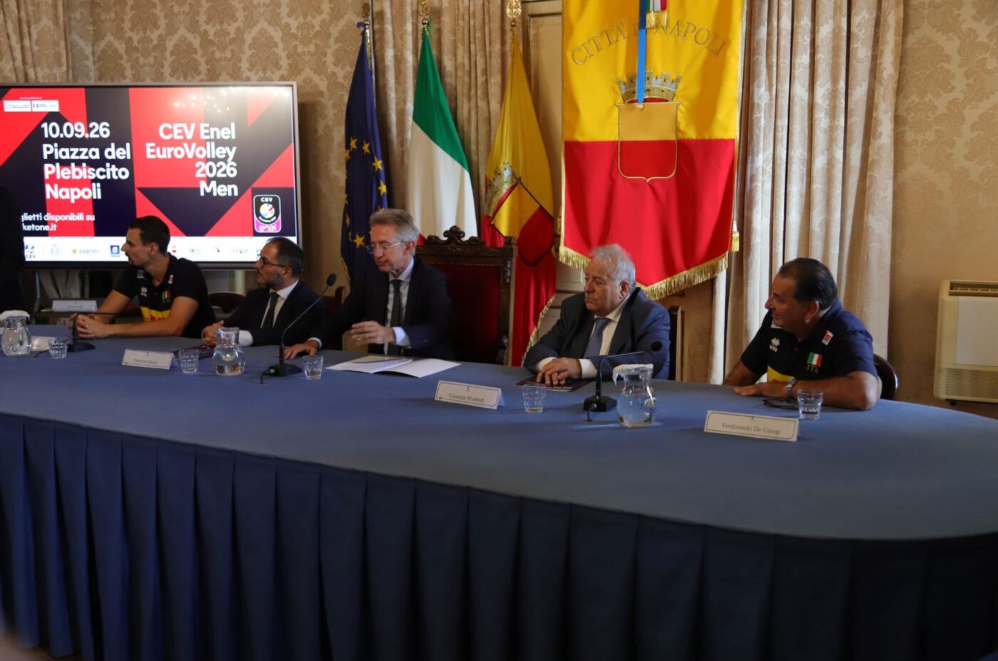 Presentazione del match inaugurale dei Campionati Europei Volley maschili 2026