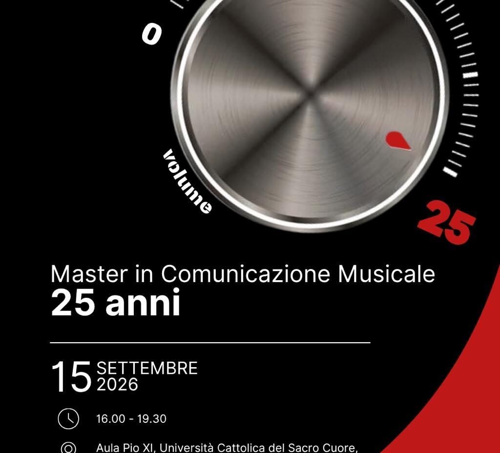 IL MASTER IN COMUNICAZIONE MUSICALE FESTEGGIA 25 ANNI DI ATTIVITÀ