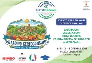 Certoconsumo compie trenta anni nel villaggio in Piazza degli Artisti