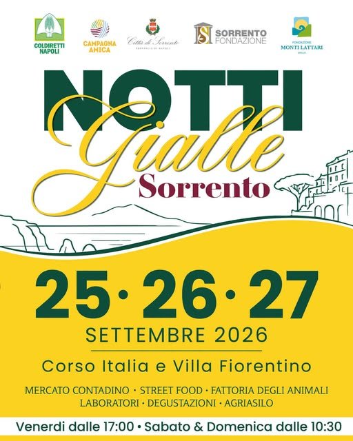 La tre giorni de “Le Notti Gialle” di Sorrento