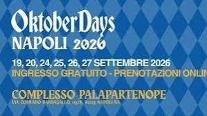 OKTOBERDAYS 2026 DUE WEEKEND AL COMPLESSO PALAPARTENOPE