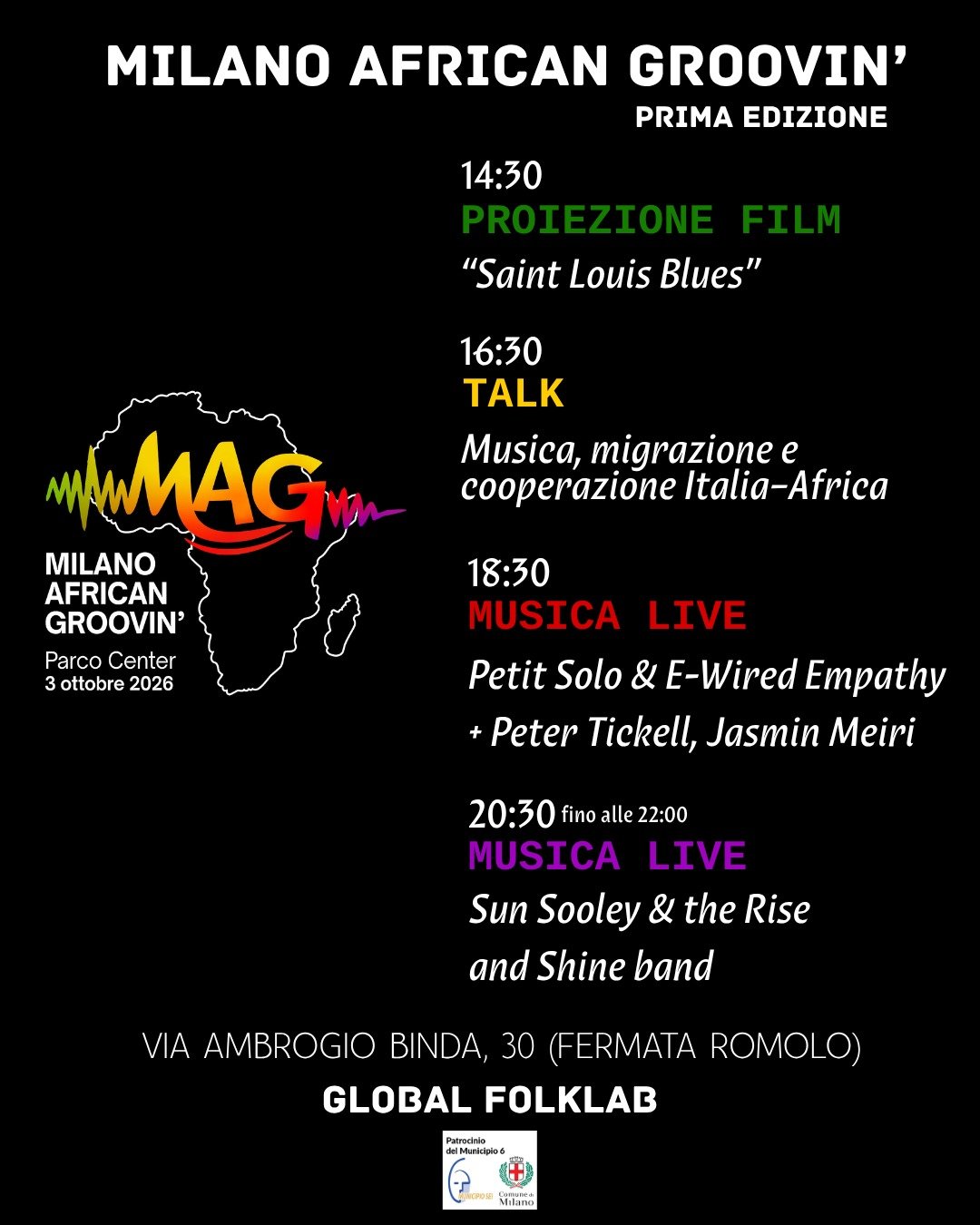 AL PARCO CENTER DI MILANO ARRIVA ‘MILANO AFRICAN GROOVIN’