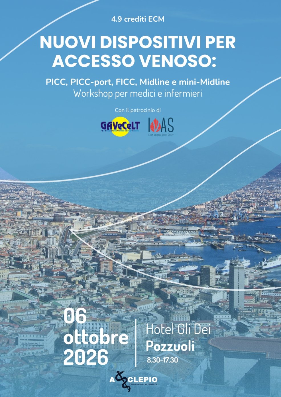 Accessi vascolari, a Pozzuoli il workshop ECM promosso da Asclepio