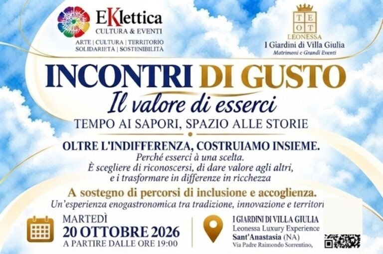“Incontri di Gusto”: sapori, territorio e solidarietà si incontrano a Sant’Anastasia