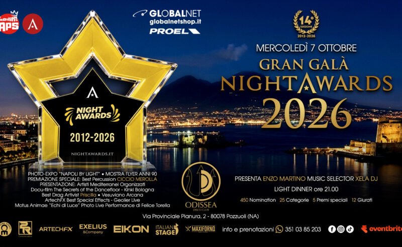 Pozzuoli, tornano i Night Awards: all’Odissea disco gli “Oscar” del clubbing