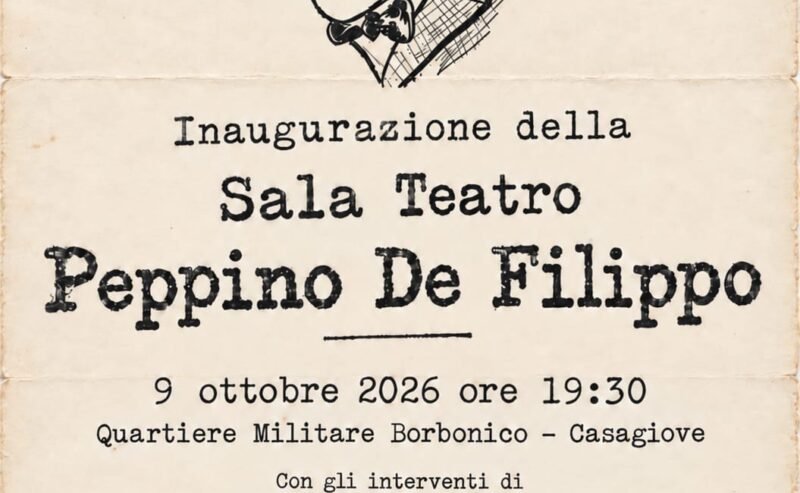 lnaugurazione della Sala Teatro Peppino De Filippo