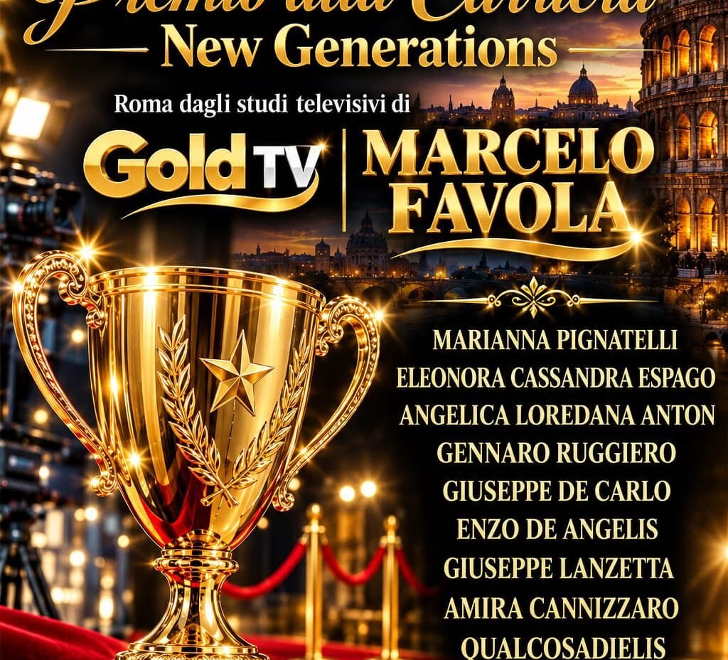 Premio alla Carriera New Generations negli studi televisivi Gold Tv