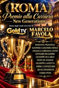Premio alla Carriera New Generations negli studi televisivi Gold Tv